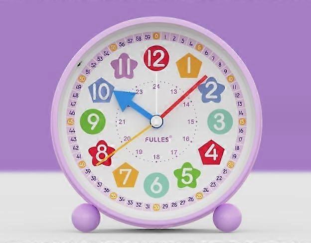 Alarm Clock, Digital Kids Alarm Clock, Non Ticking, Silent, Learning Clock for Kids, Compact Analog Clock
