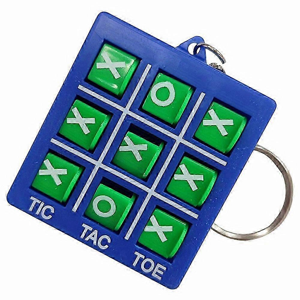 Tic Tac Toe Mini Nyckelring För Barn Dekompression XO Spel Party Gynnar Goody Bag Fillers Födelsedagspresenter för pojkar Flickor