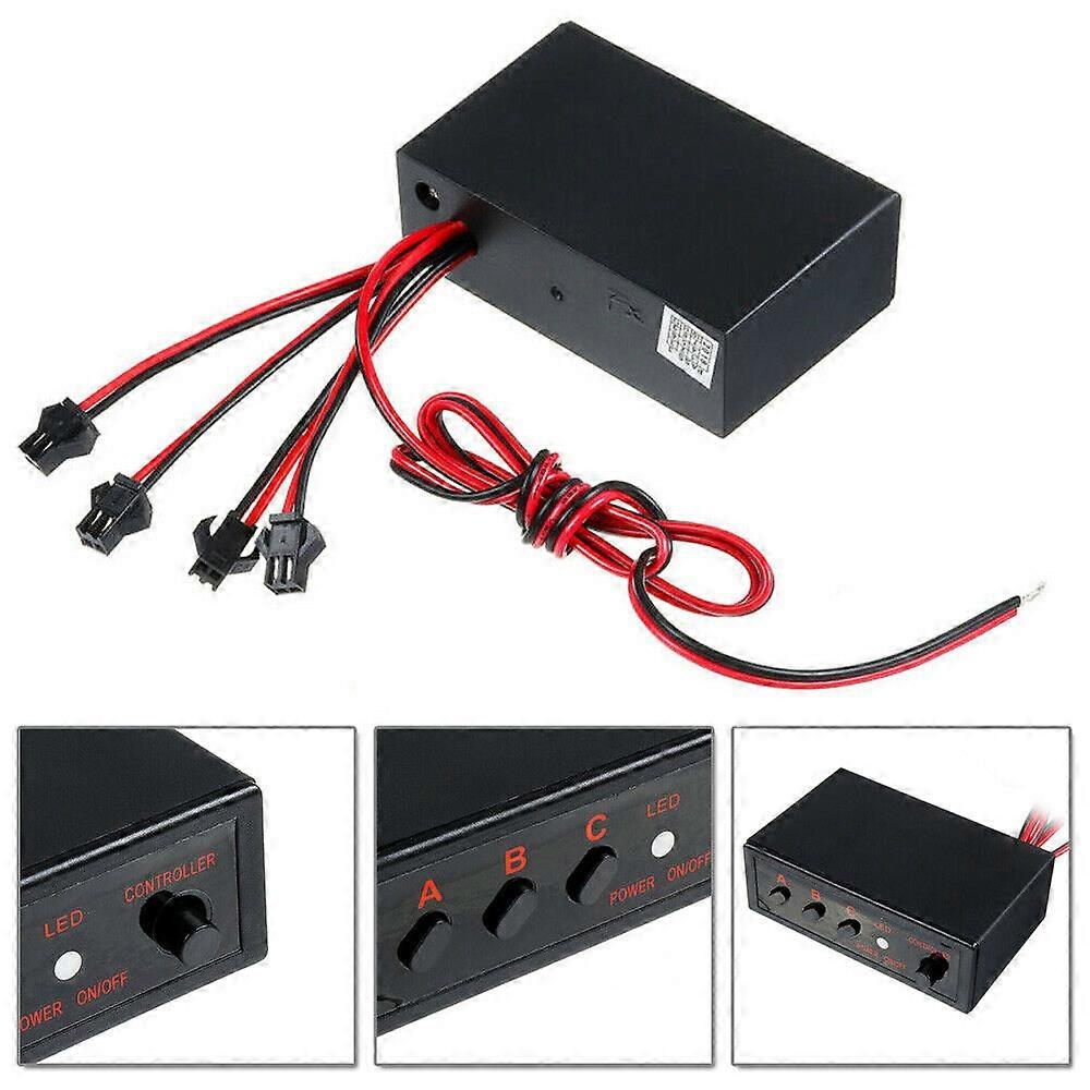 4 Ways LED Strobe 3 Flashing Modes Controller Flash Light light Emergencys Flashing Controller Box 12V For Car