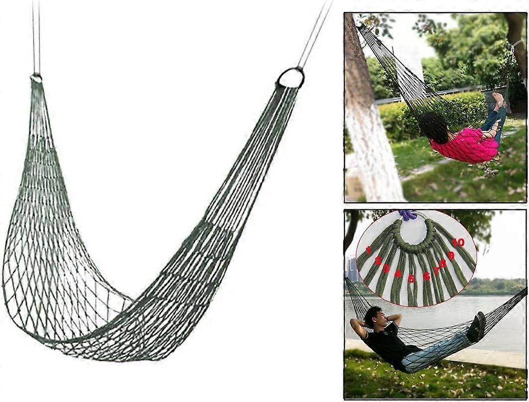 Travel Hammock for Camping - Comfortable Nylon Mesh Hammock for Sleeping