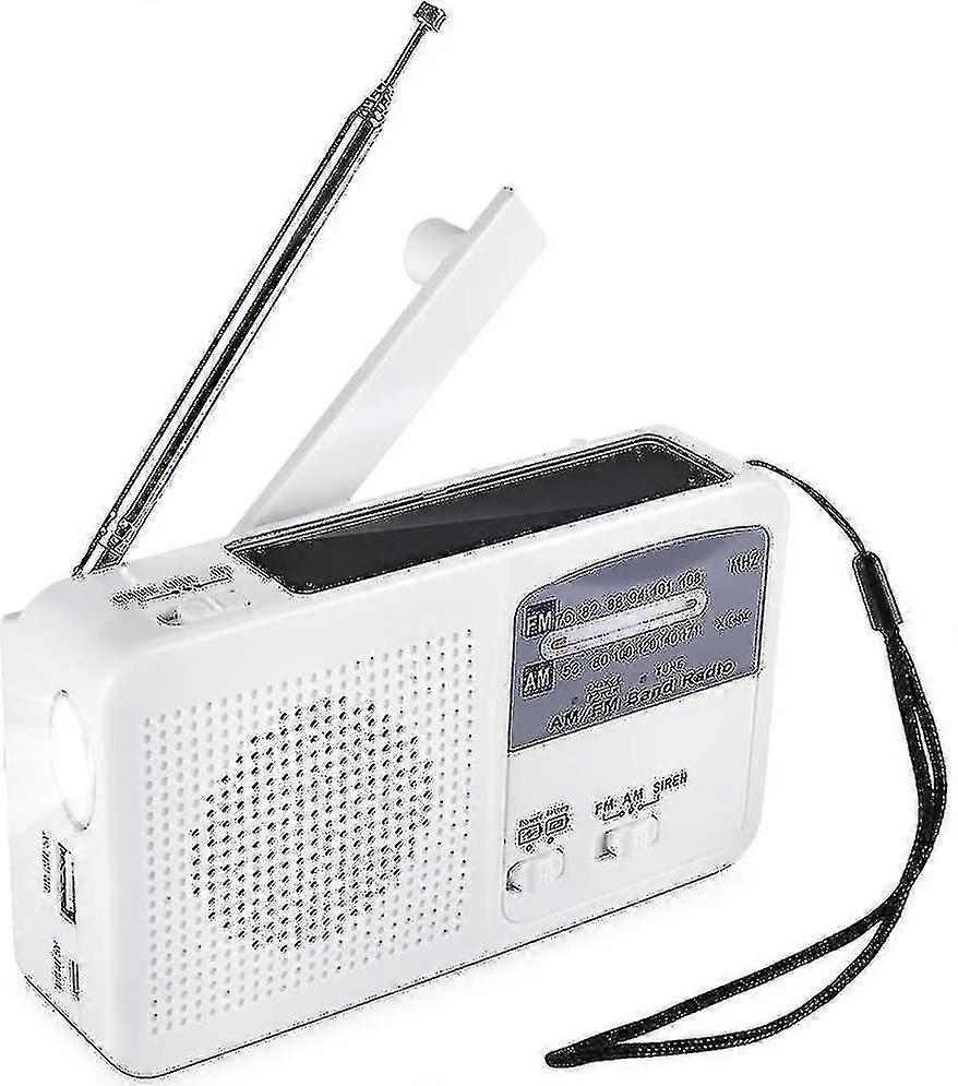 Bärbar nödradio Vit Hög kvalitet