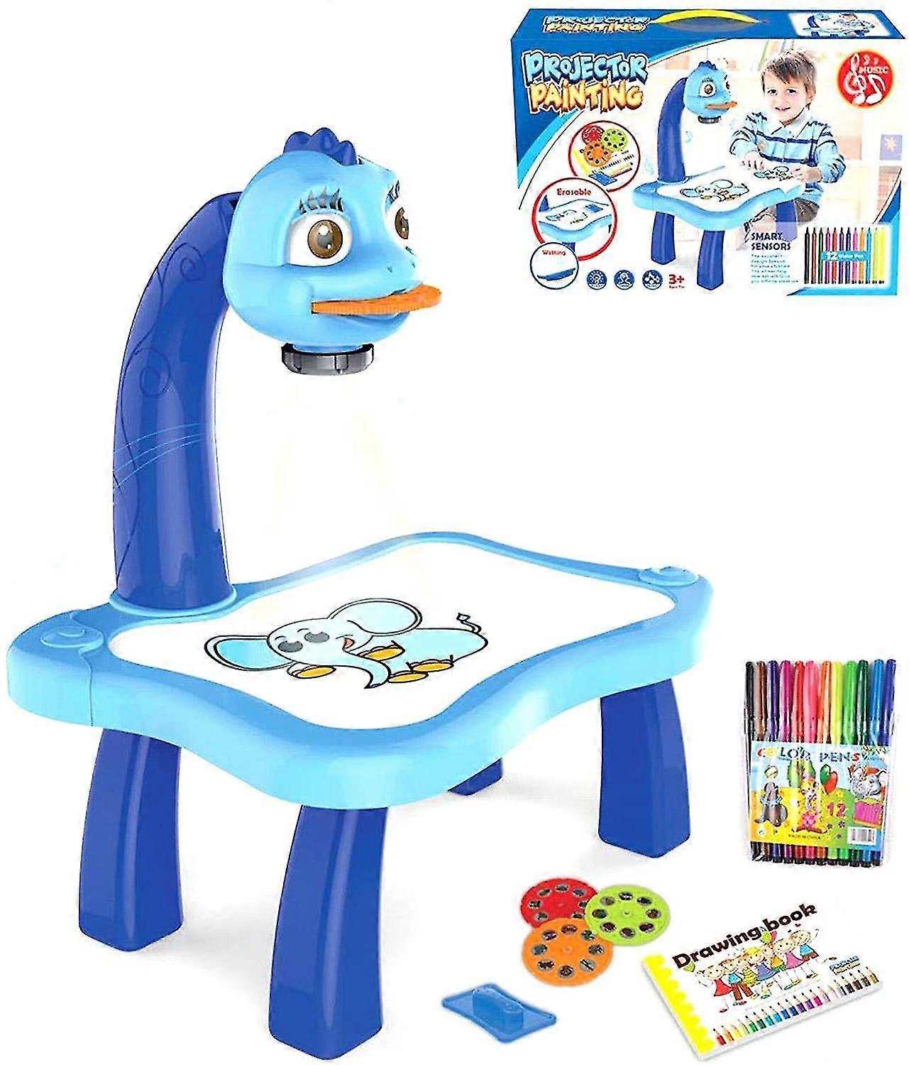 Kids Learning Tables,Kids Drawing Projector Table, drawing Playset