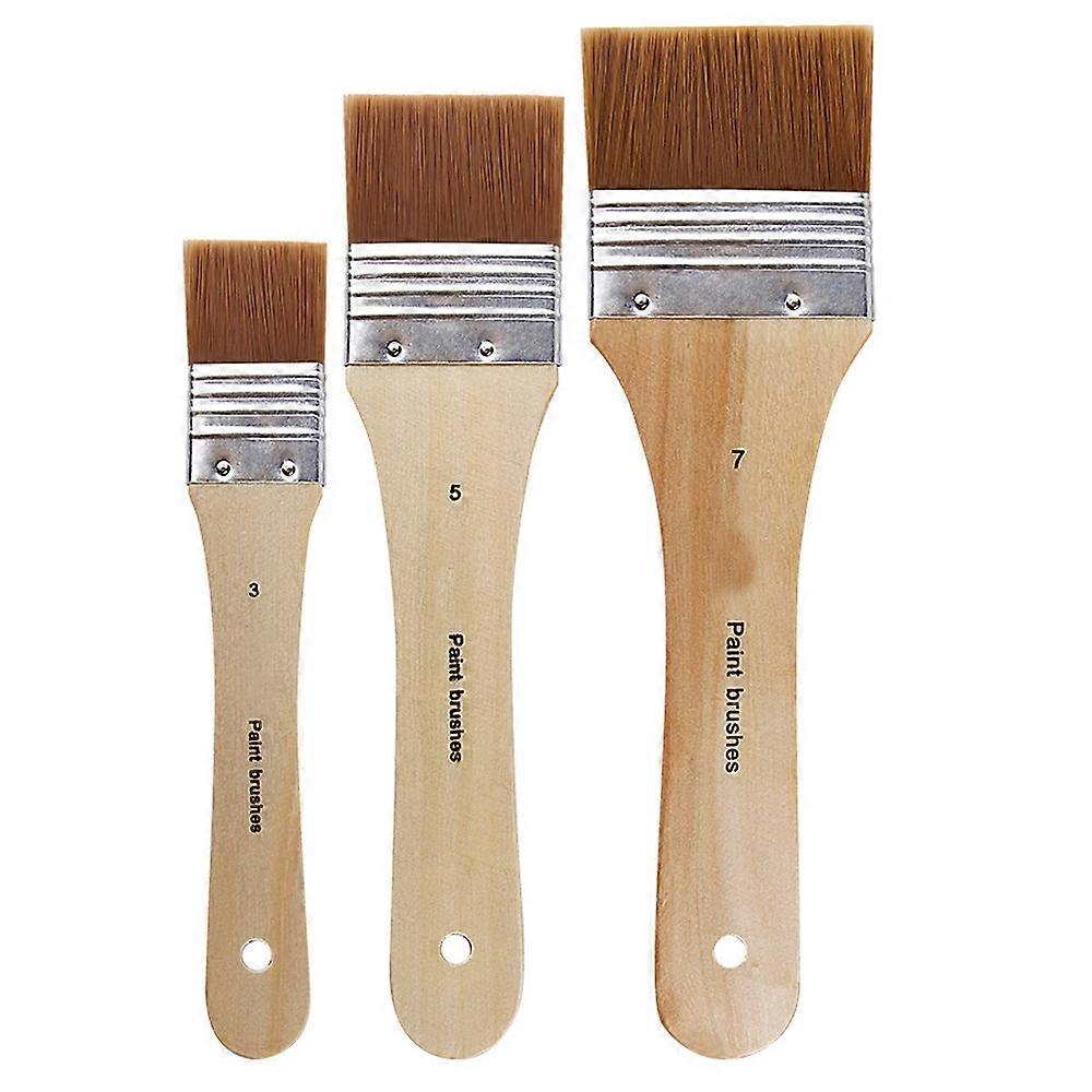 Σετ πινέλων βαφής Log Pole - Επαγγελματική νάιλον βούρτσα σανίδων μαλλιού για ακρυλική τοιχογραφία