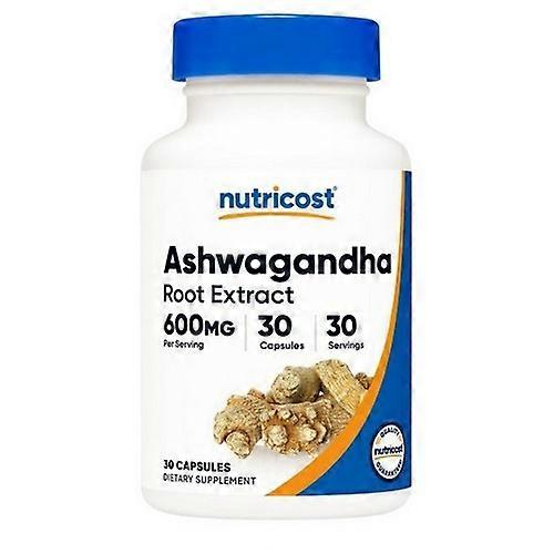 Nutricost Ashwagandha Root Capsules ,600 Mg ,30 Caps