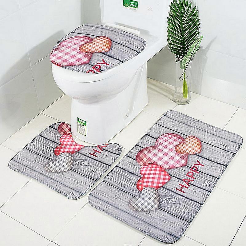 3-osainen wc-matto Joulukoristeita Liukumaton matto Wc-tarvikkeet Matto Joulukoristeita Home Year Mat