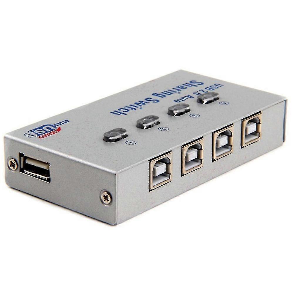 USB 2.0 Office Printer Sharing Device Adapter Box Splitter Computer Switch HUB
