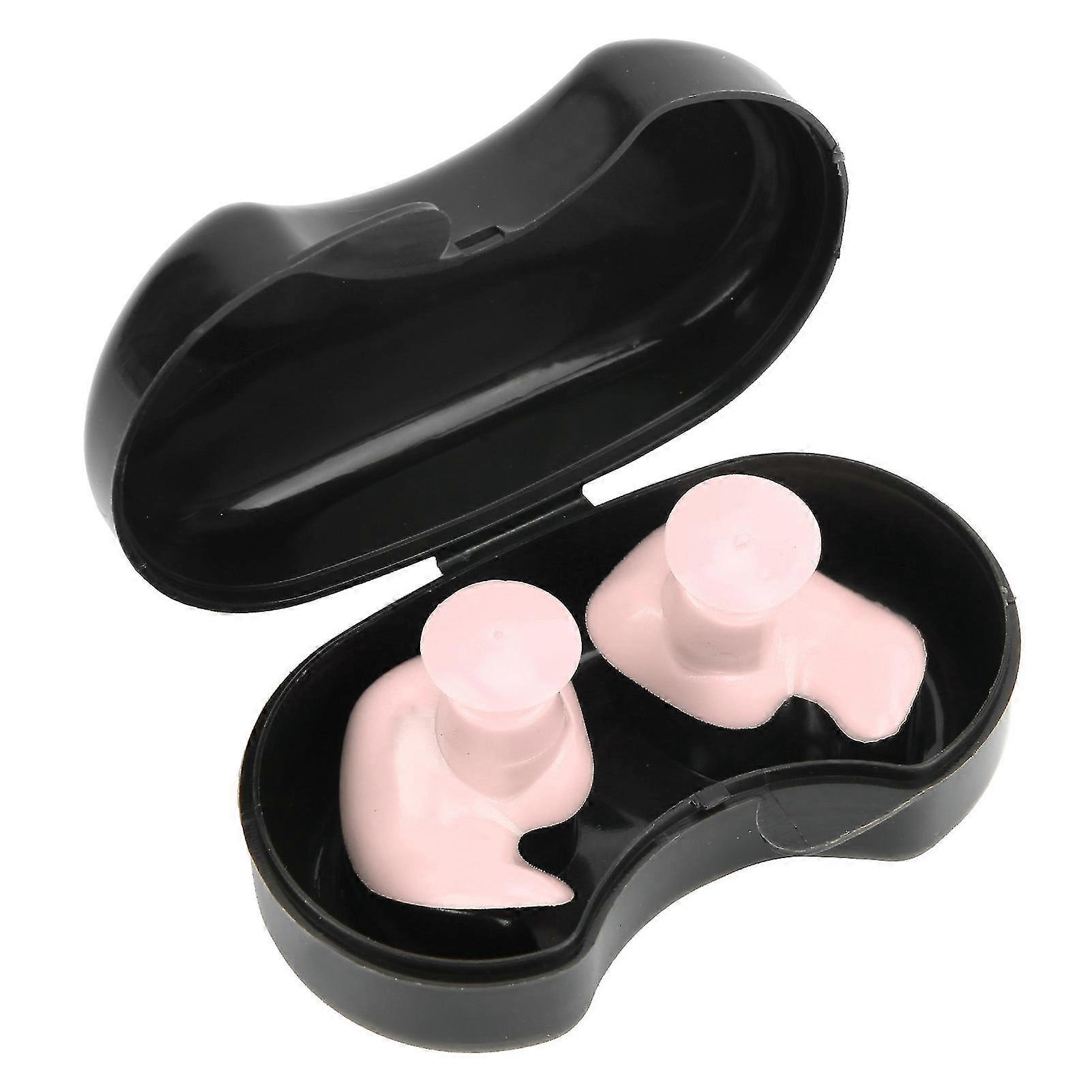 Waterproof Silicone Spiral Earplug for Swimming - Pink