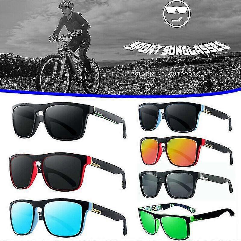 Men Sport Polarized Sunglasses Outdoor Driving Fishing Square Coating Glasses