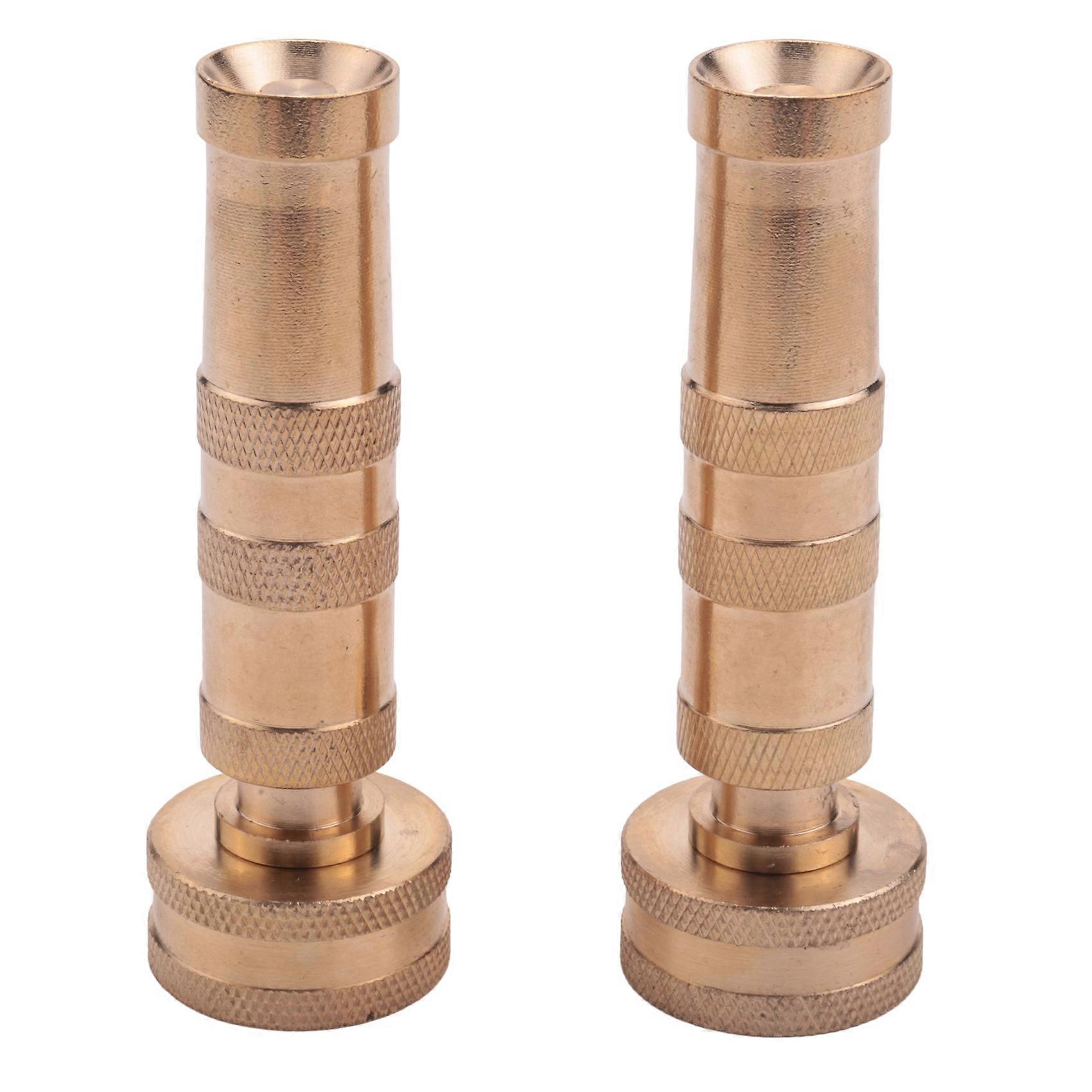 Heavy-Duty Adjustable Twist Hose Nozzle, 2 Pack, Garden Watering Hose Nozzle