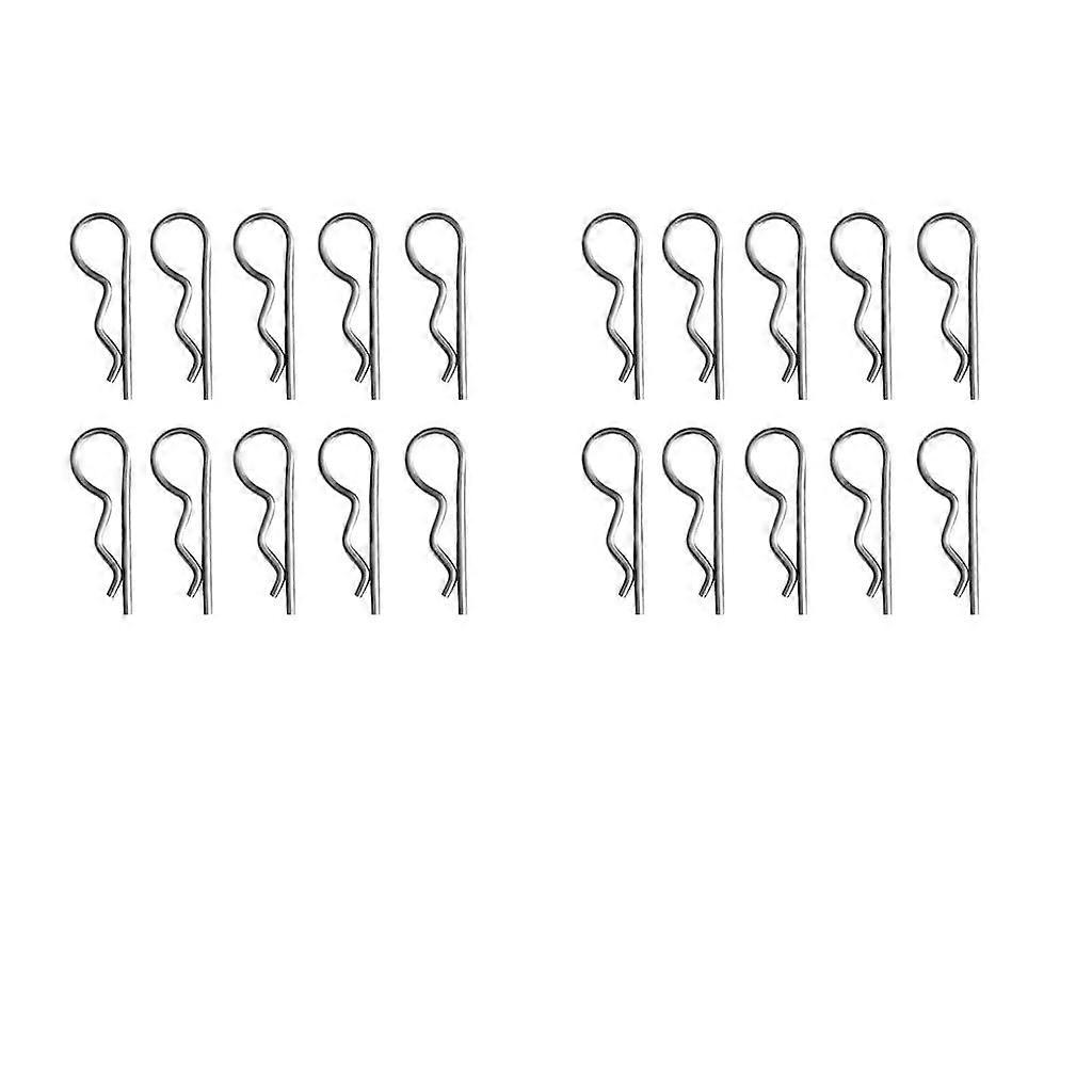 20x Paslanmaz Çelik Gövde Pin Klipsleri