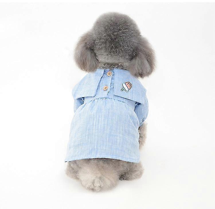 Pet Clothes Spring Summer Preppy Style Pet Skirt Teddy Pomeranian