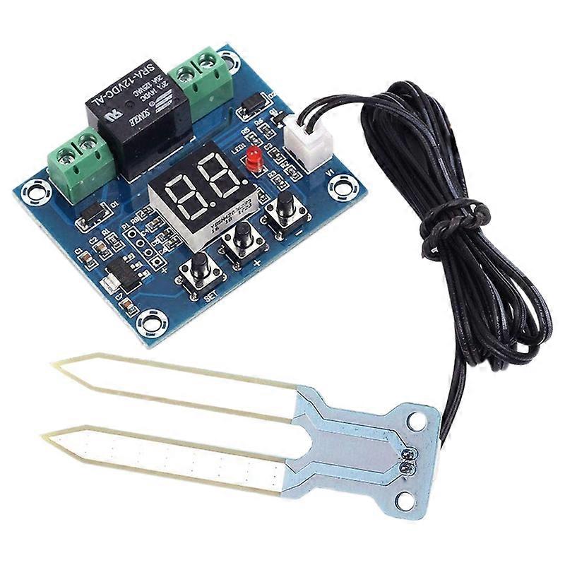 XH-M214 Soil Moisture Controller Module 20-99%RH Automatic Control Irrigation Computer System Red Digital Display Module