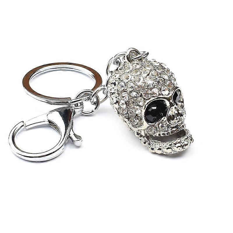 2 PCS Porte-clés Crâne Brillant