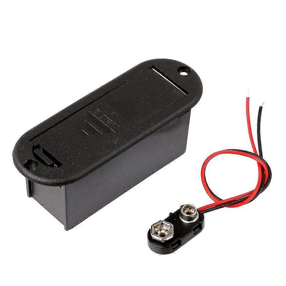 9V batterihållarfodral för aktiv gitarrbasupptagning
