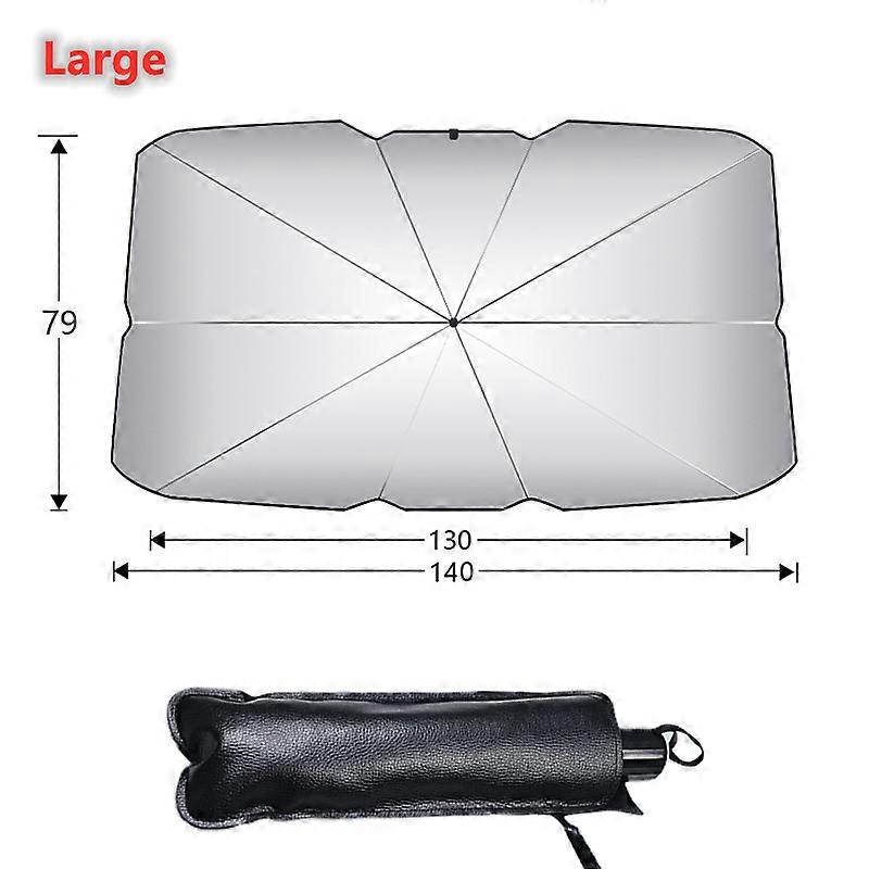 Car Windshield Sunshade Umbrella Type Sun Shade for Car Window Summer Sun Protection Heat Insulation Cloth for Car Front Shading