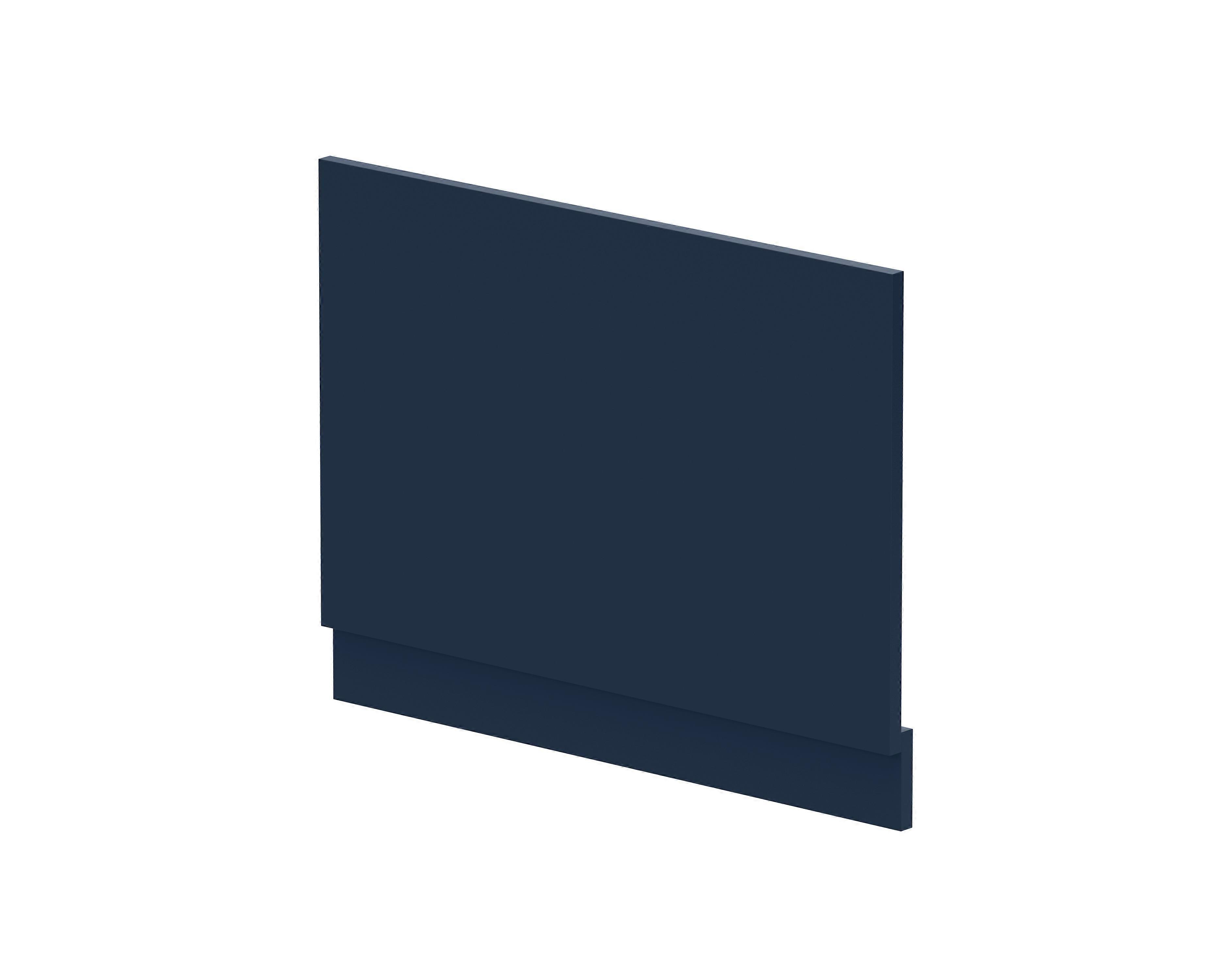750mm Straight Bath MFC End Panel & Plinth - Matt Electric Blue