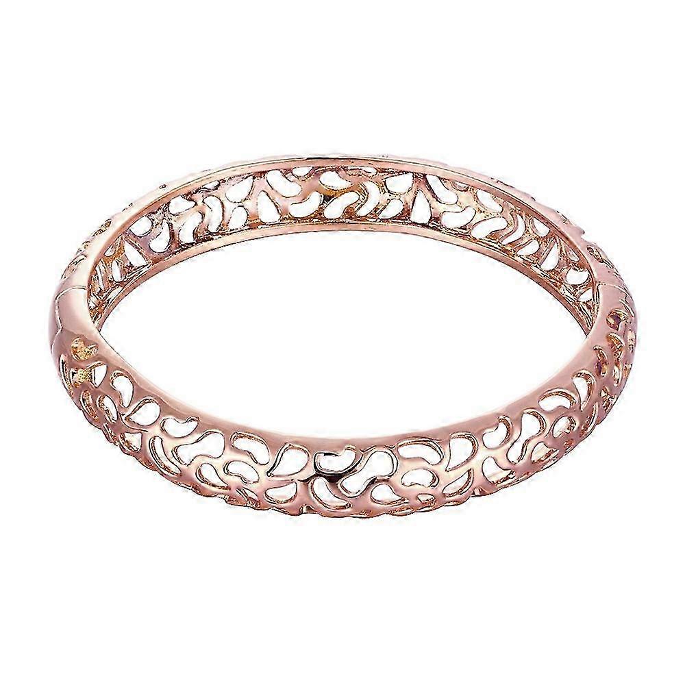 Hollow Water Drops Brass Bangle Bracelet