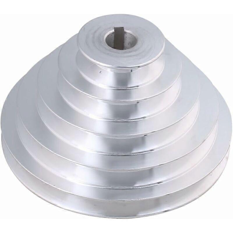 5 Tier Aluminum Pulley - 19mm Inner Diameter, 54-150mm Outer Diameter, 12.7mm Width - For Type A V-Belt Timing Belt