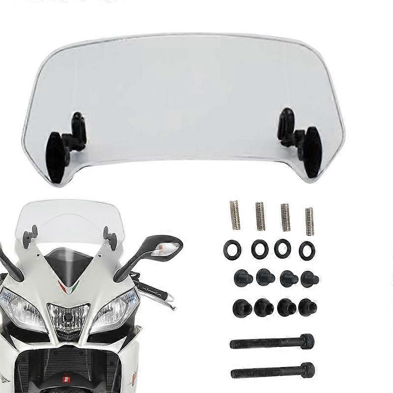 Motorcycle Windshield Extension Adjustable Wind Screen Extension Small Wind Deflector Motorbike Refitting Accessories