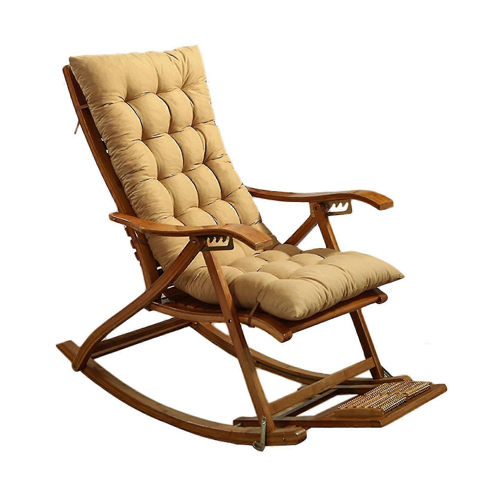 Lounger Cushion Soft Replacement High Seat Pad With Fixation Strap Large Rocking Chair Bench Pad For