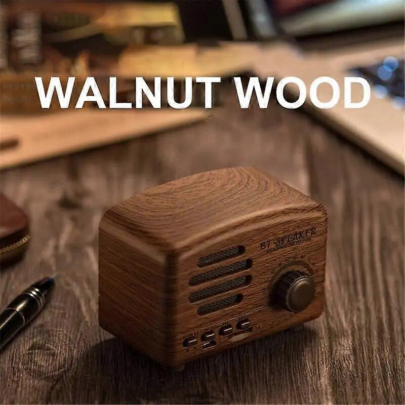 Bluetooth Speaker 2 Inches 1200 Mah Mini Card Radio Long Battery Life Smart Led Light Source Mini Speaker Retro Audio 5w
