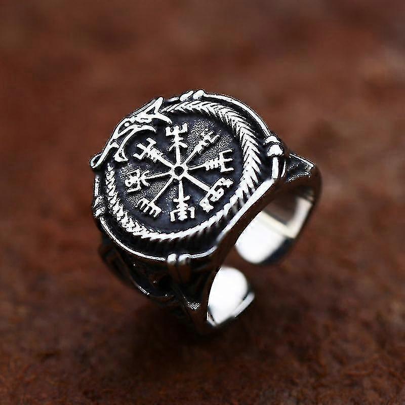 New Arrvials Norse Mythology Set Viking Amulette Rune Hommes Boussole Runique Totem Viking Odin Bijoux