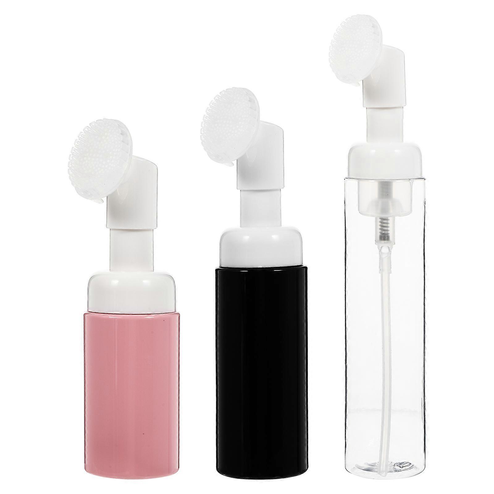 3 Pcs Foaming Dispenser Cartoon Soap Dispenser Travel Facial Foam Maker Empty Foam Liquid Bottle
