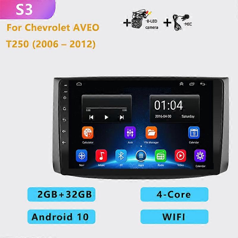 Android 10.0 auto Auto Radio GPS Navigation Multimedia Player 4G + WiFi Carplay Video 2din für Chevrolet AVEO T250 2006 - 2012