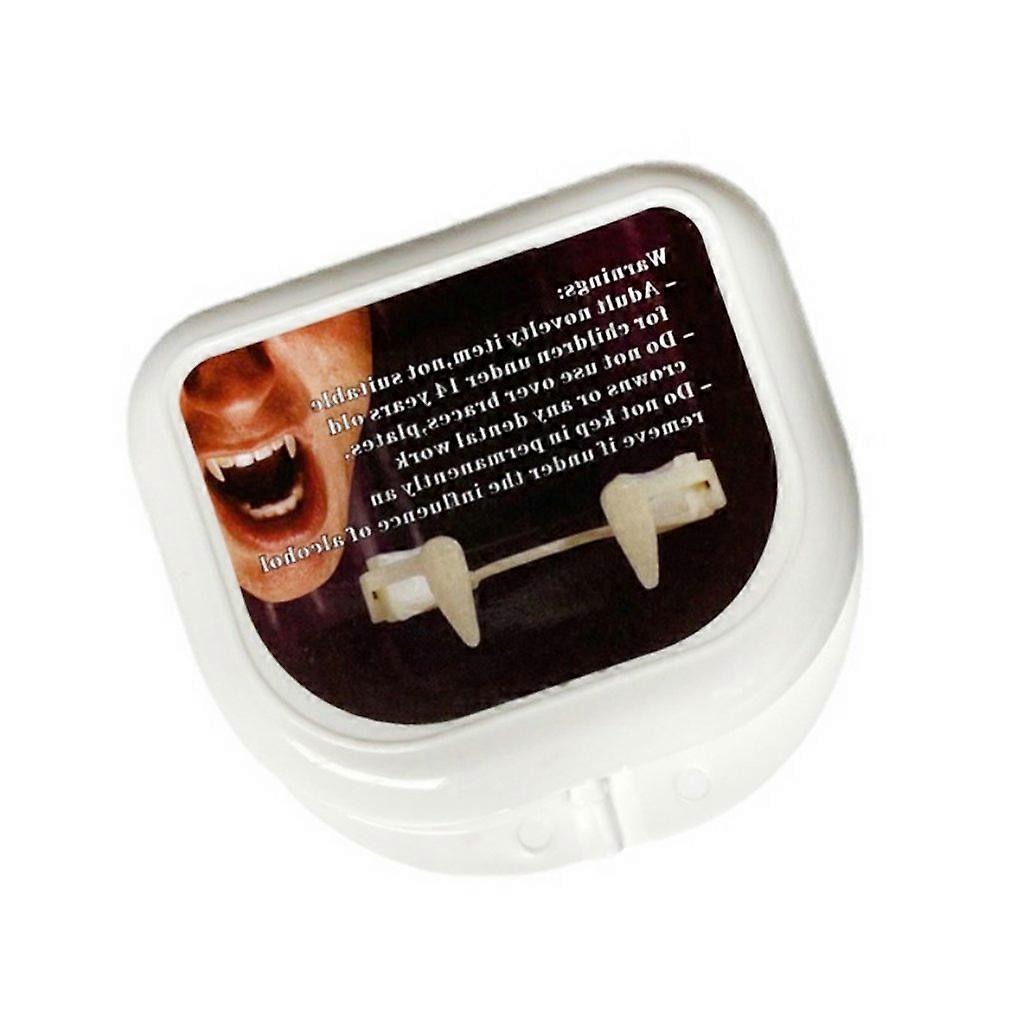 False Teeth White Horror False Teeth Retractable Retractable Vampire Fangs White Horror False Teeth Cosplay Props