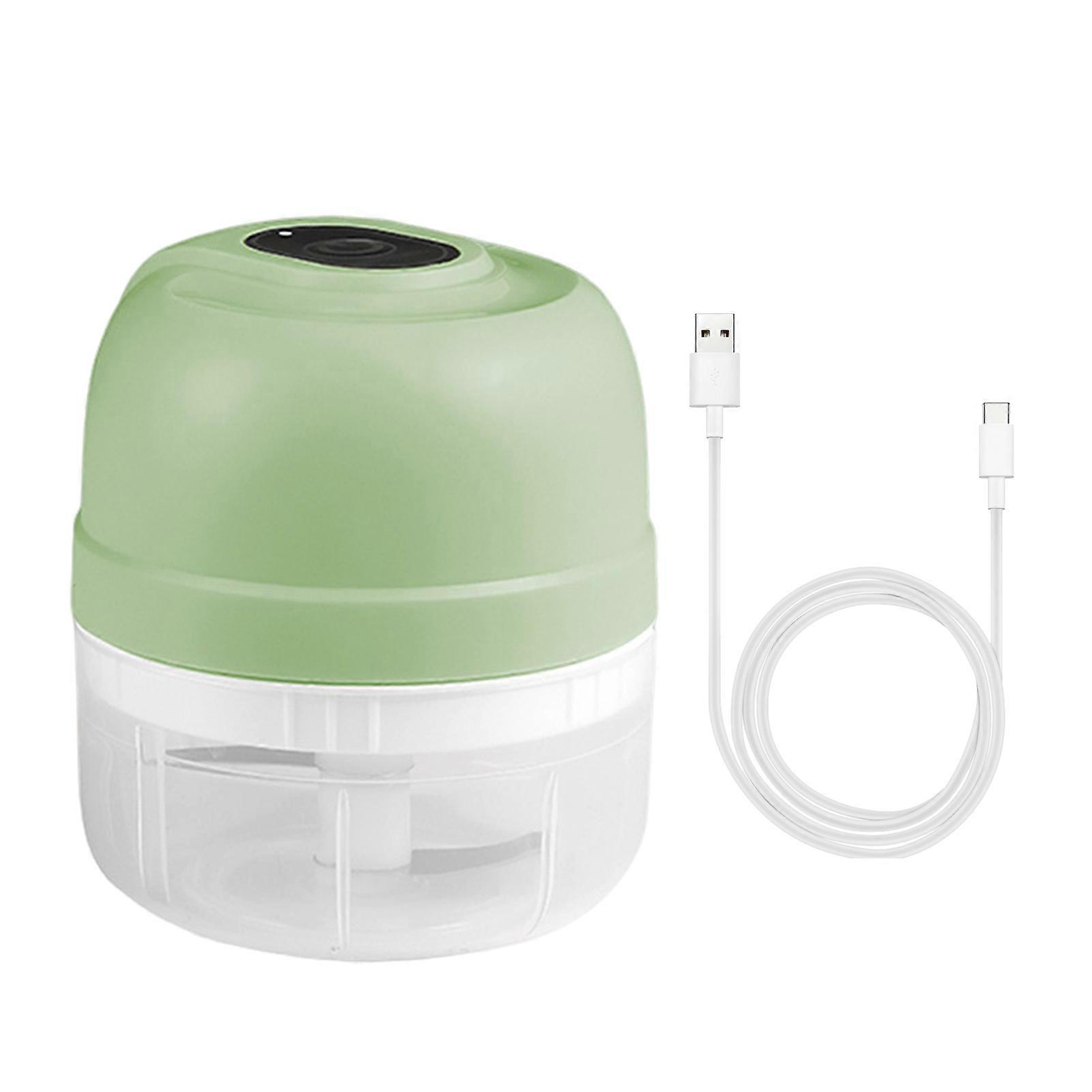 100/250ML Electric Garlic Chopper USB Rechargeable Mini Food Chopper with 2/3 Blades Portable Waterproof Kitchen Tool for Onion Ginger Jikaix