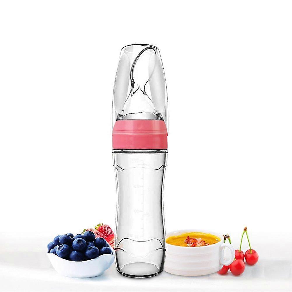 ملعقة سيليكون لتوزيع أغذية الأطفال (أزرق ، 4 أونصة / 120 مل ، مثالية ل 4 أشهر + أطفال)