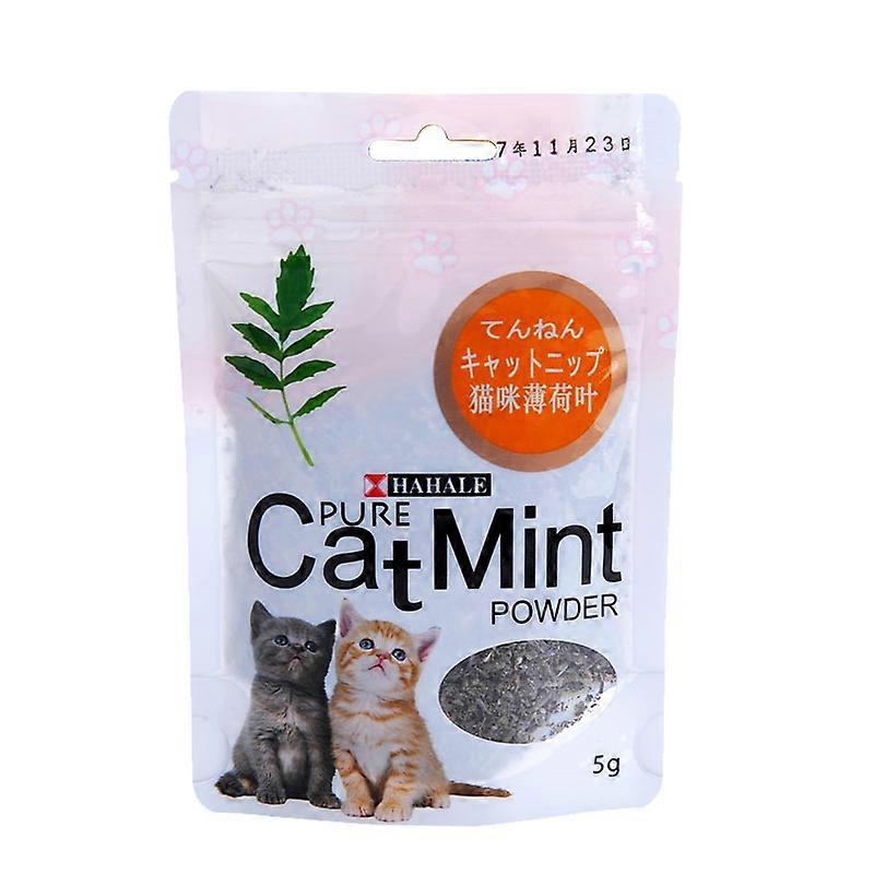 Organic Natural Cat Mint Pet Catnip Cat Snack Healthy Cat Food Menthol Flavor Cat Catnip Kitten Pet Cleaning Teeth Funny Toy