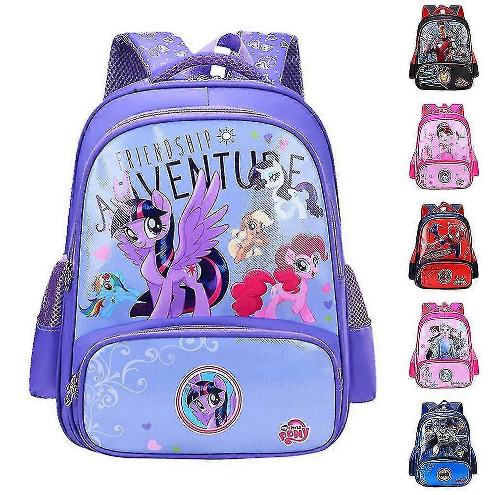 Kids Boys Girls Spiderman Batman Iron Man Frozen Sophia My Little Pony Backpack School Bag Rucksack Gifts