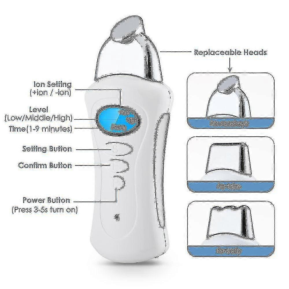 Mini Handheld Device Massage Heads Face Galvanic Lift Microcurrent