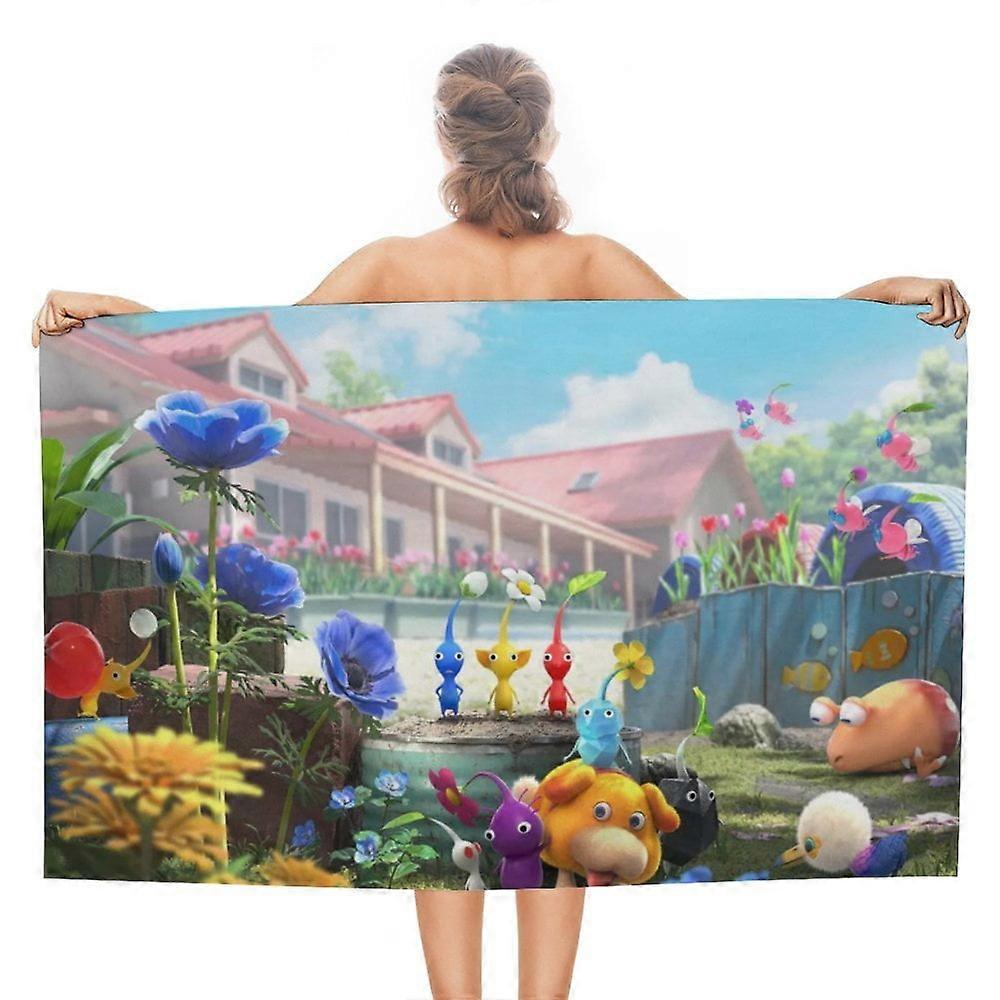 i832Pikmin Pattern Microfiber Beach TowelxYJ4488