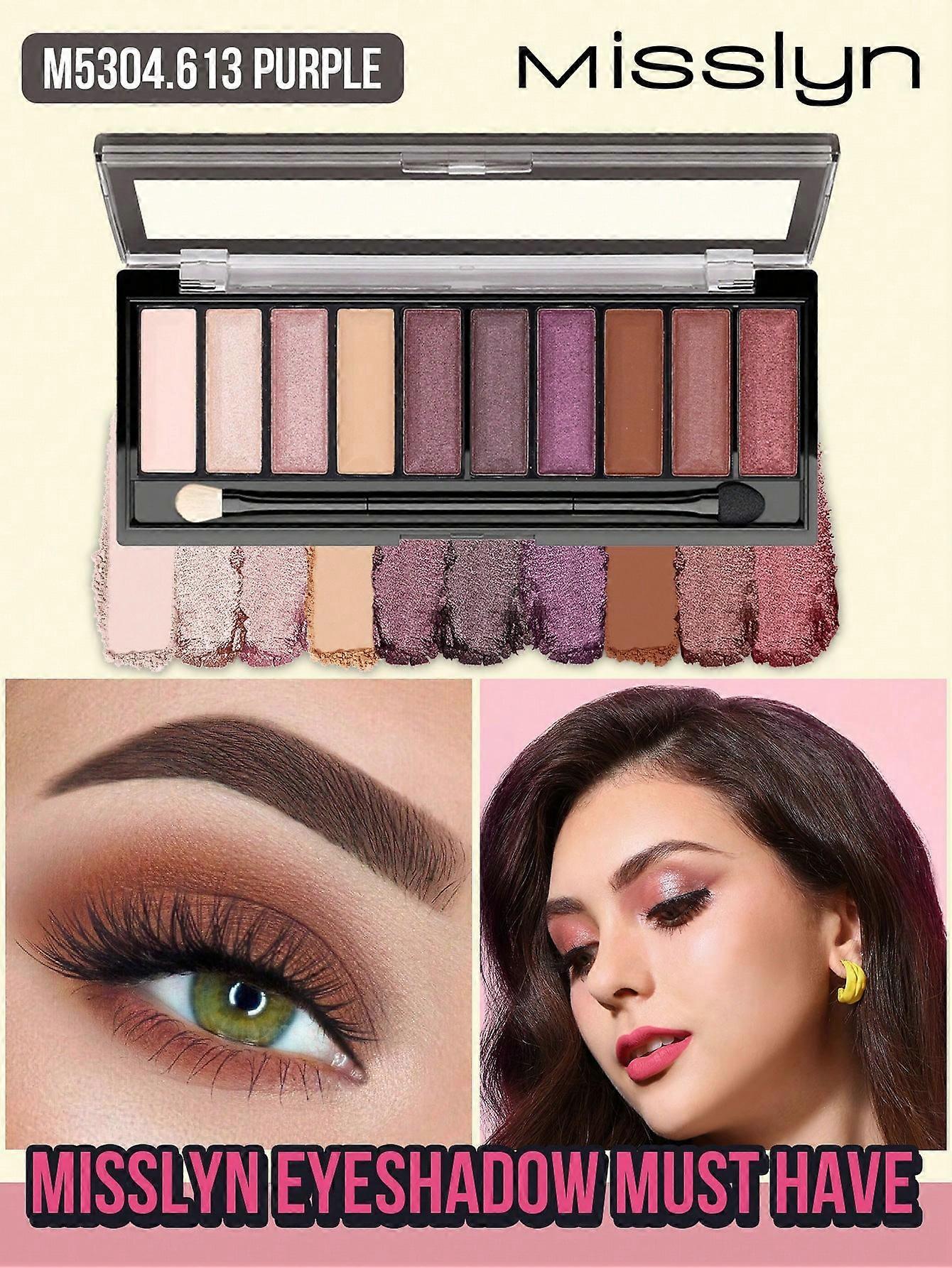 Misslyn Must Have Eyeshadow Shades, Shade Of Nude, Pigmented Matte & Shimmer Shades, Long Lasting, Blendable Powder, Natural Colors, Rich Colors With