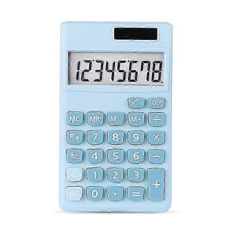 Mini Calculators, Pocket Calculator 8-Digit Solar Battery Office Calculator, Basic Standard Calculators