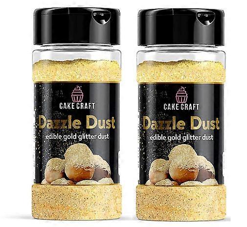 Cake Craft Dazzle Dust Gold 2 Pack