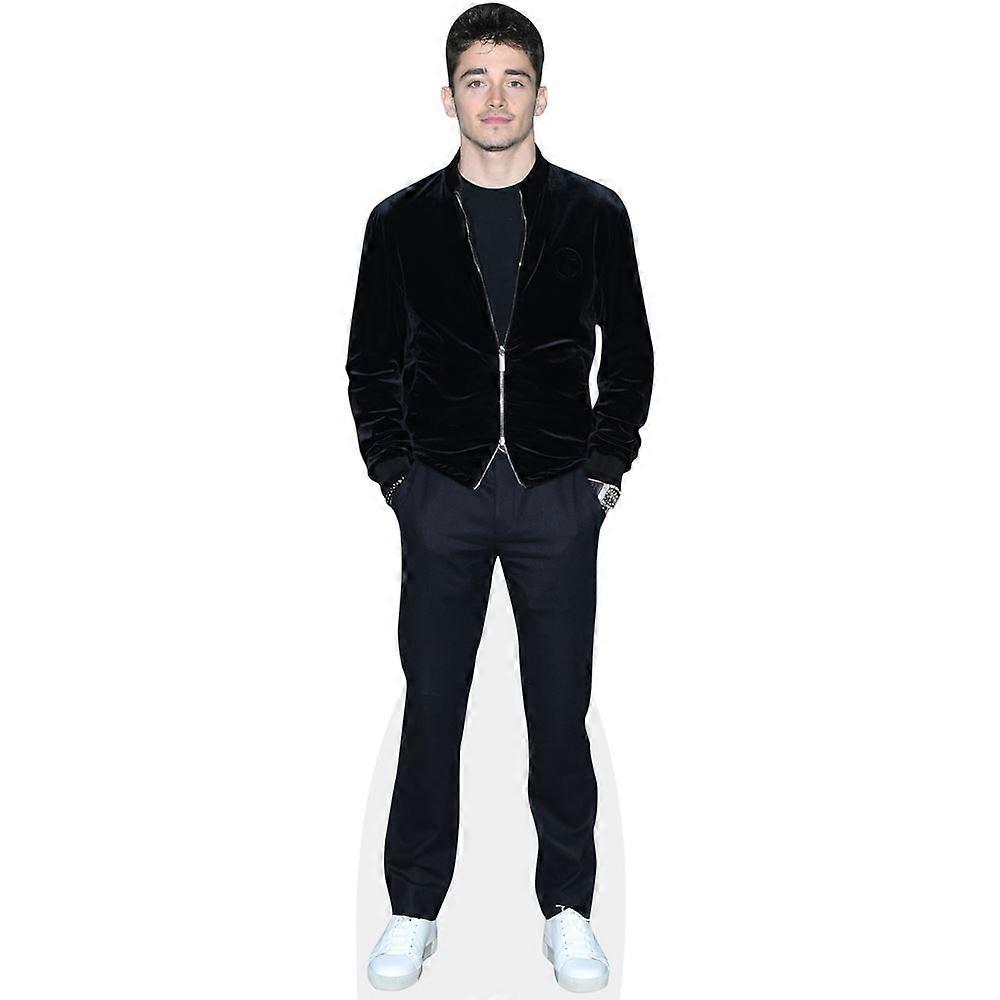 Charles Leclerc (Black Outfit) Cardboard Cutout (lifesize OR mini size). Standee. Stand Up.
