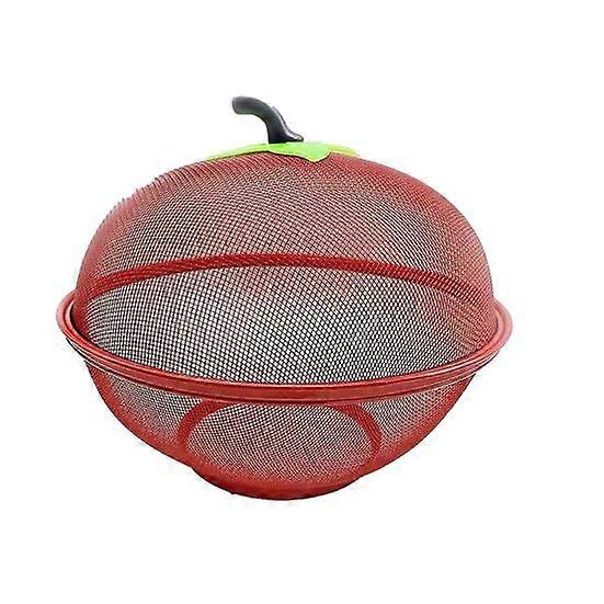 Fruit Basket Vegetable Washing Basin Heavy Duty Metal Fine Mesh Portable Handle Multifunctional Table Food Cover Tent Kitchen Supplies