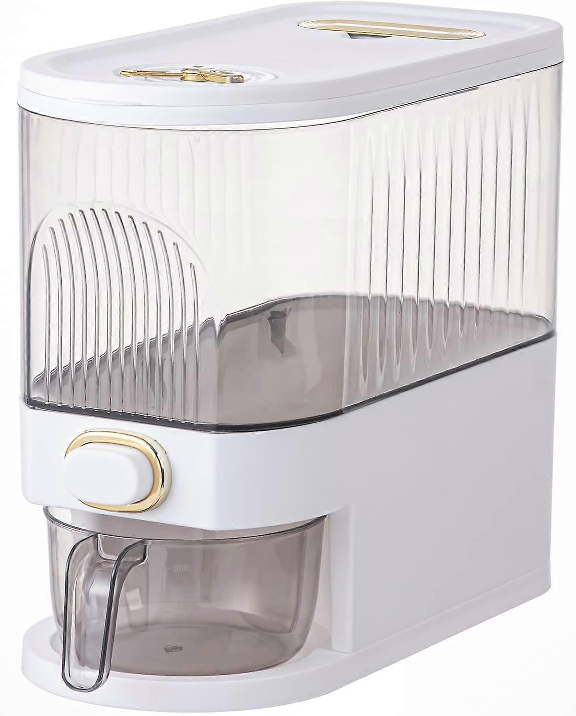 11 lbs rice storage container with lid for kitchen soybeans, corn