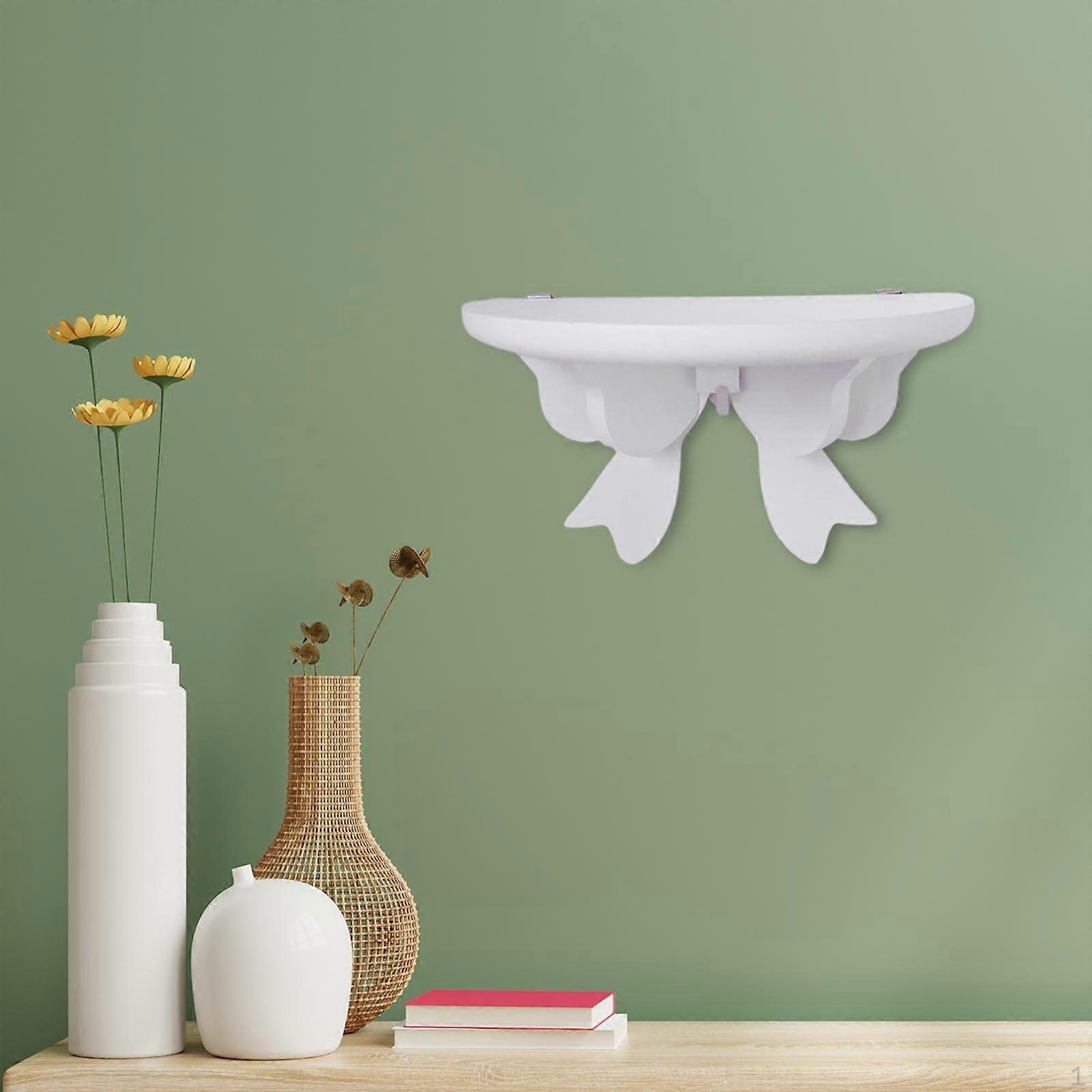 Shape Display Stand Sturdy Shelf Support Wooden Shower Organizer Pot Holder for Living Room Toilet