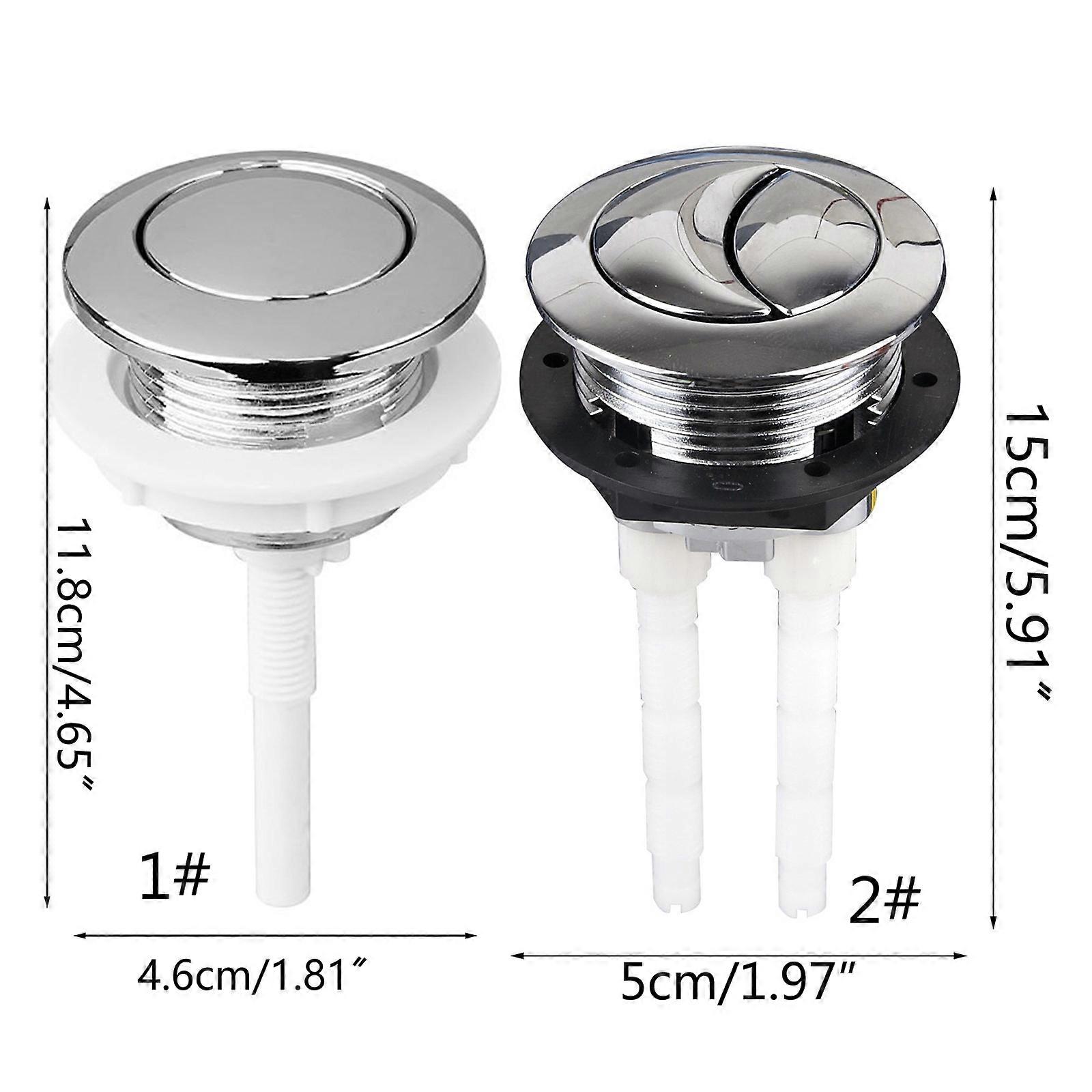 38mm Single/Dual Push Flushing Toilet Button Toilet Water Tank Button Replacement Flush Buttons Bathroom Push Switch