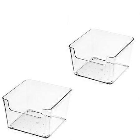 2PCS Food Storage Containers Organizer Refrigerator Storage
