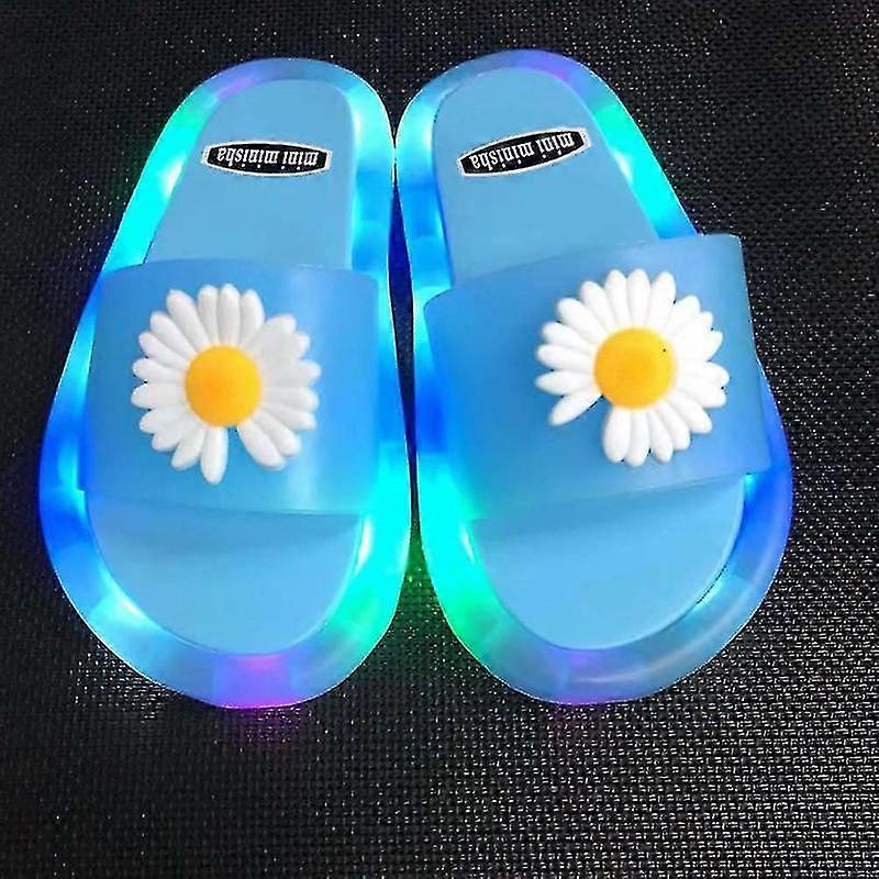 Pantoufles licorne pour enfants Pantoufles lumineuses super mignonnes Glow In The Dark Summer Shoe_way