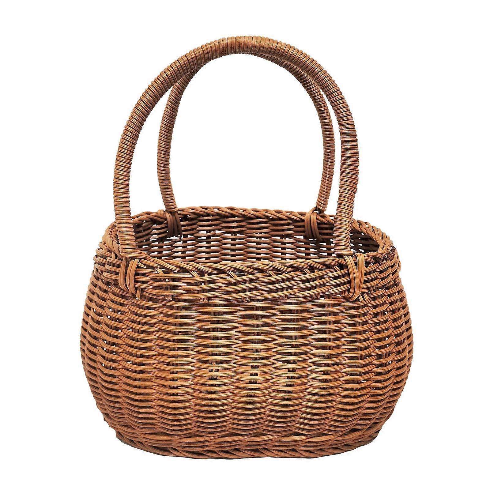 Handheld Woven Shopping Basket