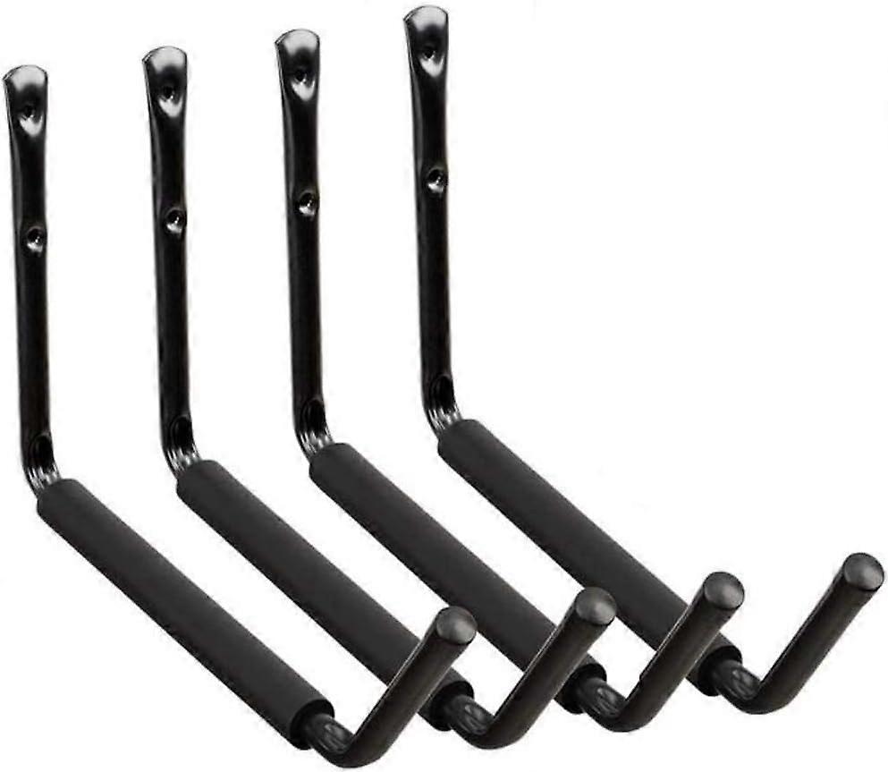 Set of 4 Garage Hook, Storage Hooks for Kayak, Surf, Ladder, Bike, Heavy Duty Wall Mount for Organizing Power Tools, Laddy, Bulk Items