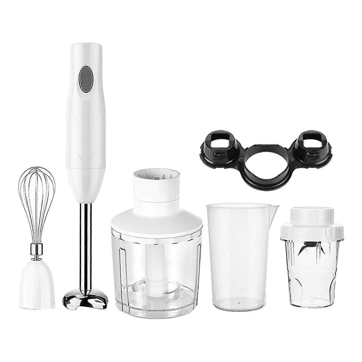 Hand Blender 5-in-1 Stick Blender with Mixing Beaker Meat & Vegetable Grinder Egg Beater Food Smooth