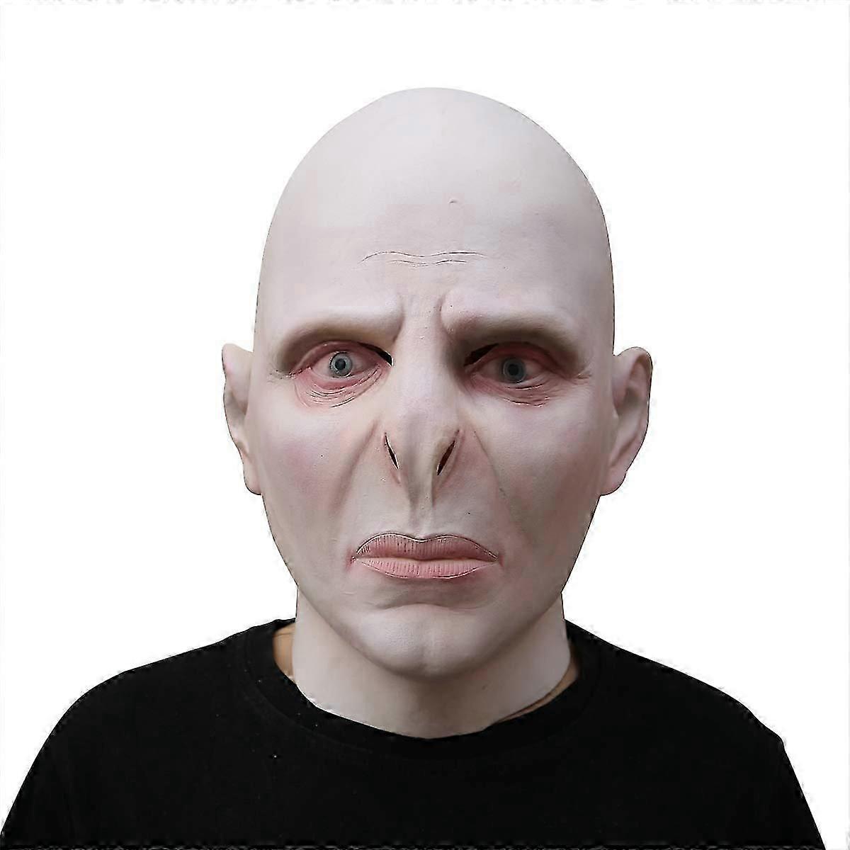 Voldemort Mask Demon Scary Halloween Mask Realistic Latex Mask Full Mask Cosplay Props For Adults