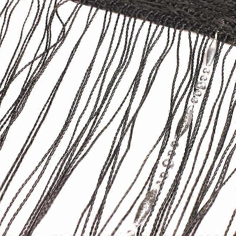 1x2m Romantic Solid Color Fringe Beads Chain Door Curtain  String Drape